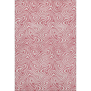 HomeRoots 10' Blush & Ivory Abstract Washable Area Rug – Stylish, Durable, UV-Protected for Modern Spaces! 680849