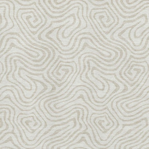 HomeRoots 8' X 10' Abstract Washable Area Rug in Ivory & Beige – Modern, UV-Protected, Durable Design for Homes 680877