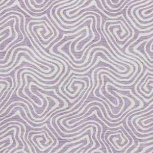 HomeRoots 9' X 12' Abstract Lavender and Ivory Area Rug - Washable, UV-Protected, Pet-Friendly Design for Homes 680884