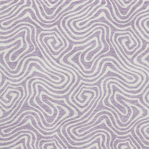HomeRoots 10' X 14' Lavender & Ivory Abstract Area Rug - Durable, Washable, UV-Protected for Stylish Spaces 680885