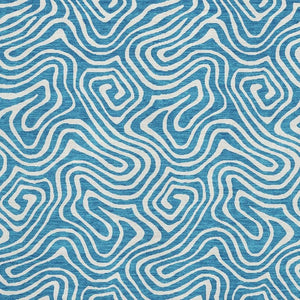 HomeRoots 9' X 12' Stylish Teal & Ivory Washable Area Rug with UV Protection for High-Traffic Homes & Pets 680914