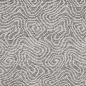 HomeRoots 5' X 8' Taupe and Ivory Abstract Area Rug - Durable, Washable, Pet-Friendly with UV Protection 680917