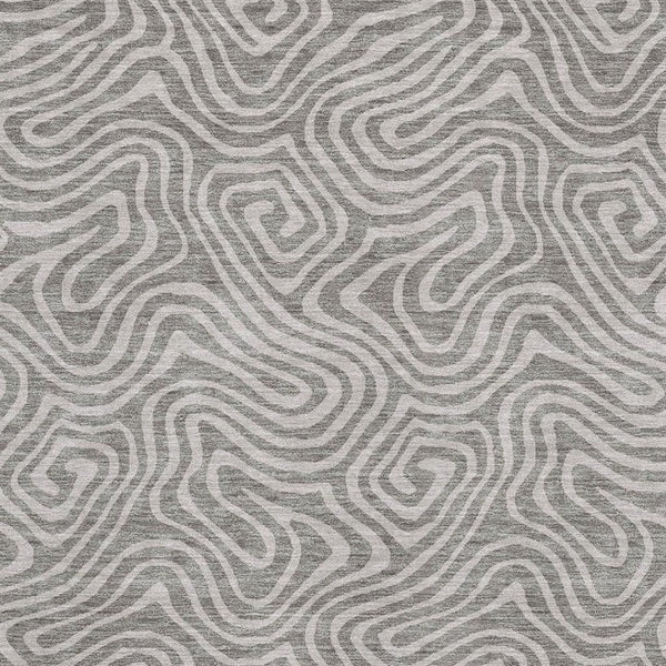 HomeRoots 5' X 8' Taupe and Ivory Abstract Area Rug - Durable, Washable, Pet-Friendly with UV Protection 680917