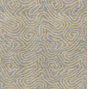 HomeRoots 5' X 8' Gray & Gold Abstract Area Rug - Washable, UV Protected, Perfect for High-Traffic Homes 680959