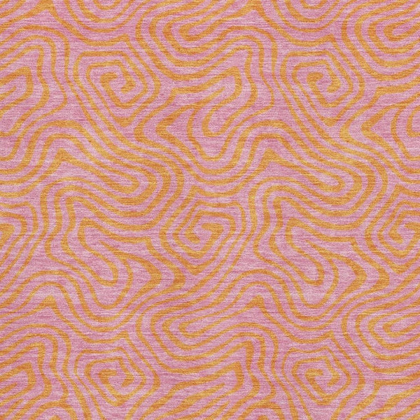 HomeRoots 9' X 12' Bold Pink and Orange Abstract Area Rug – Durable, Washable, UV-Protected for Modern Homes 680980