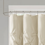 Madison Park Laurel Transitional Tufted Semi-Sheer Shower Curtain MP70-439 Ivory