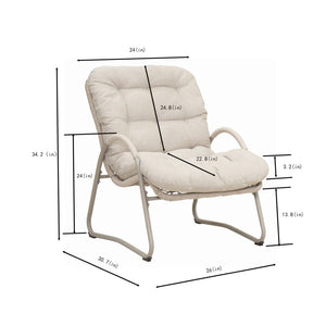 English Elm 3-piece Woven Rope Outdoor Lounge Set with Ergonomic Chair Ottoman and Side Table W3990P462704