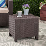 Christopher Knight Home® - Noble House - Waverly Outdoor Wicker Print Side Table