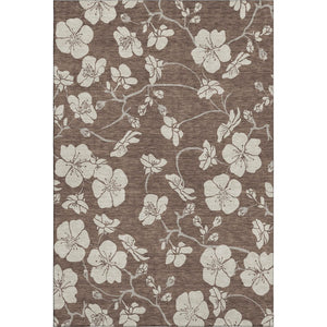 HomeRoots 8' X 10' Floral Washable Area Rug - Durable, Stain-Resistant, UV Protected for Family-Friendly Spaces 681021
