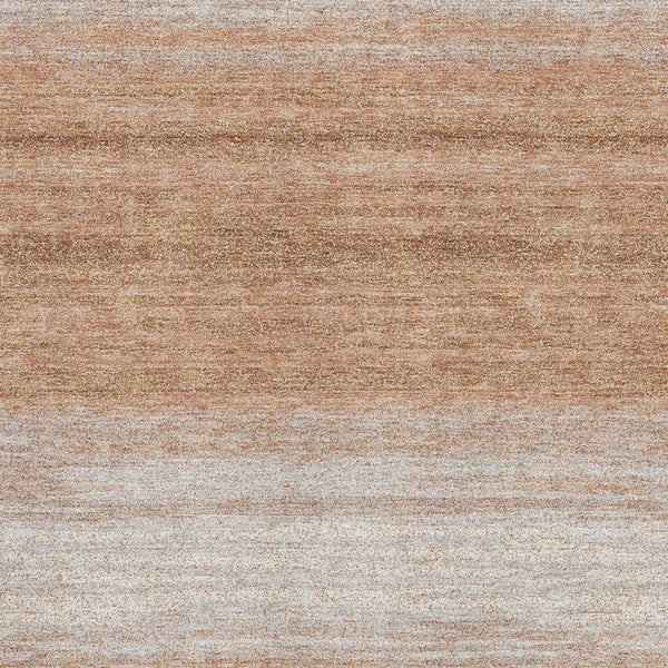 HomeRoots 10' Copper and Beige Striped Washable Area Rug - Durable, Stain-Resistant, UV Protected Style! 681101