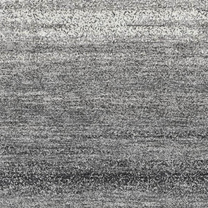 HomeRoots 5' X 8' Gray And Silver Striped Washable Area Rug - Stylish, Durable, UV-Protected for Family Spaces 681115