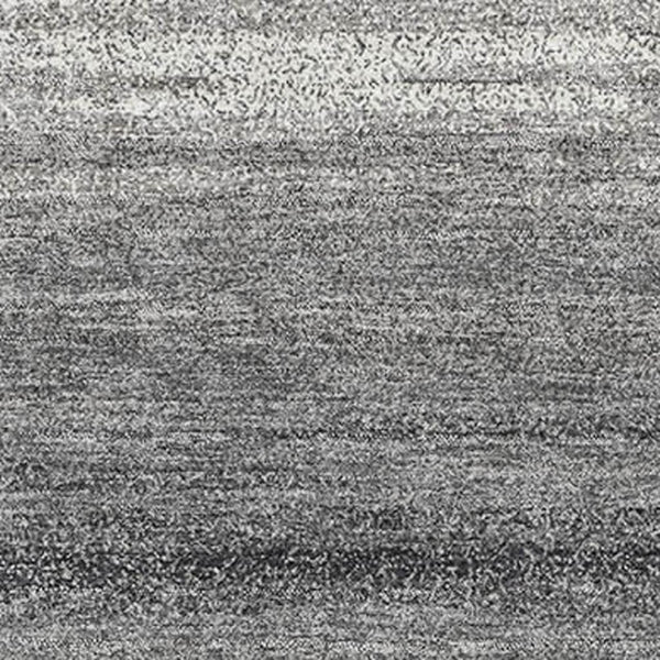 HomeRoots 5' X 8' Gray And Silver Striped Washable Area Rug - Stylish, Durable, UV-Protected for Family Spaces 681115