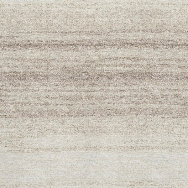 HomeRoots 8' X 10' Stylish Ivory and Beige Striped Washable Area Rug with UV Protection for Busy Homes 681123