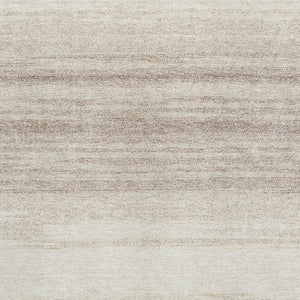 HomeRoots 10' Ivory and Beige Striped Washable Area Rug - Durable, Stain-Resistant, UV Protected for Homes 681125