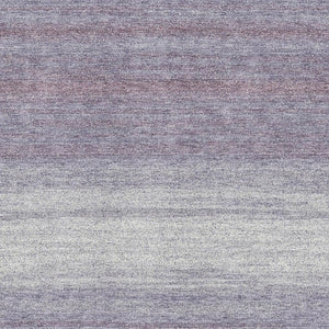 HomeRoots 8' X 10' Stylish Lavender & Ivory Striped Washable Area Rug with UV Protection for Any Room 681135