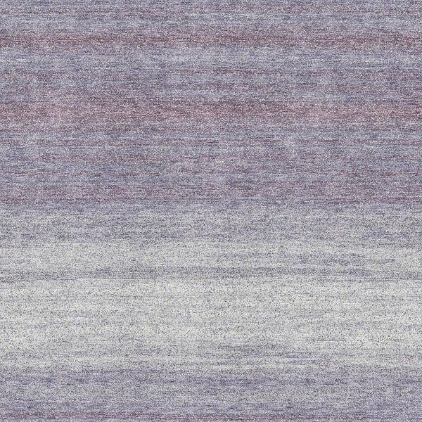 HomeRoots 8' X 10' Stylish Lavender & Ivory Striped Washable Area Rug with UV Protection for Any Room 681135
