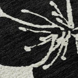 HomeRoots 10' X 14' Ivory Floral Area Rug - Stain-Resistant, Washable, UV Protected & Ideal for Family Spaces 681161