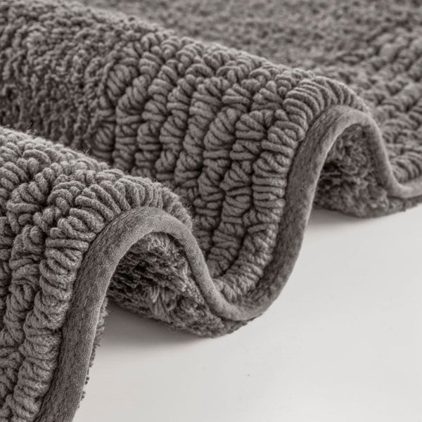 English Elm 100% Cotton Heavyweight Bath Rug Reversible Tufted Plush Spa Feel Bathroom Floor B035P280517