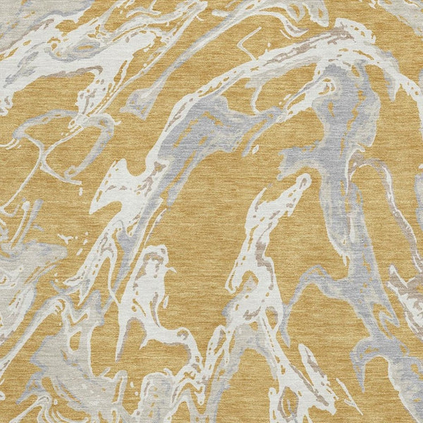 HomeRoots 8' X 10' Modern Abstract Area Rug - Durable, Washable, Stain-Resistant with UV Protection for Homes 681237