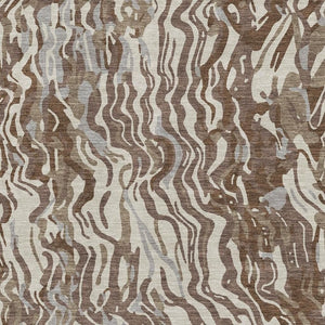 HomeRoots 8' X 10' Abstract Washable Area Rug in Brown, Beige & Taupe - UV Protected, Stain Resistant Design 681429