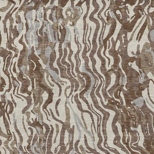 HomeRoots 10' Abstract Washable Area Rug in Brown, Beige & Taupe – UV Protected, Durable & Easy-Care Design 681431