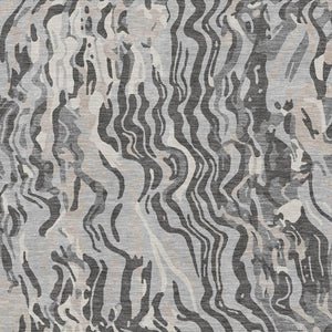 HomeRoots 10' Modern Abstract Area Rug in Gray, Silver & Ivory - Washable, UV Protected & Stain-Resistant! 681449