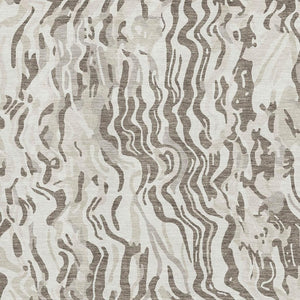 HomeRoots 5' X 8' Washable Gray Silver & Ivory Abstract Area Rug – Stylish, Durable, UV-Protected for Homes! 681451