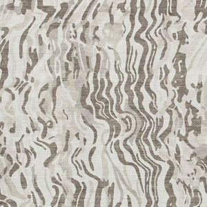 HomeRoots 9' X 12' Modern Abstract Gray Silver Ivory Washable Area Rug - Durable, UV-Protected, Stylish Design 681454