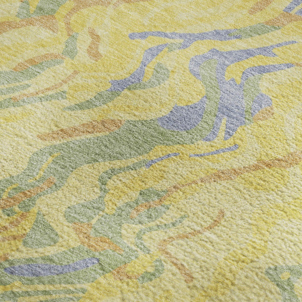 HomeRoots 9' X 12' Vibrant Abstract Washable Area Rug with UV Protection - Durable & Stylish for Any Space 681484