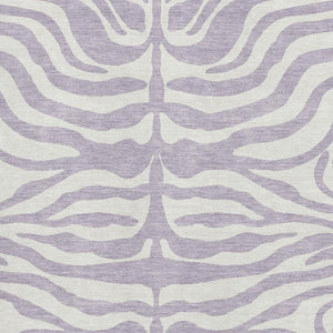 HomeRoots 8' X 10' Stylish Lavender & Ivory Animal Print Area Rug – UV Protected, Washable, Pet-Friendly Design! 681777