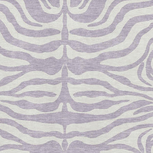 HomeRoots 9' X 12' Stylish Lavender and Ivory Animal Print Area Rug – Durable, Washable, UV Protected Design! 681778
