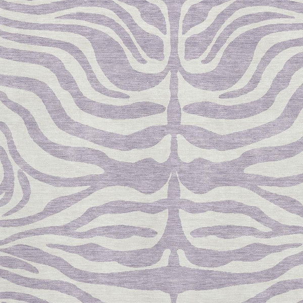 HomeRoots 10' X 14' Stylish Lavender & Ivory Animal Print Area Rug - Washable, Durable, UV Protected Design 681779