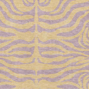 HomeRoots 8' X 10' Washable Peach & Lavender Animal Print Area Rug with UV Protection for Stylish Durability 681843