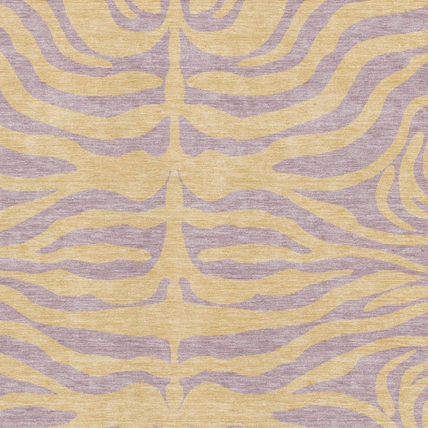 HomeRoots 8' X 10' Washable Peach & Lavender Animal Print Area Rug with UV Protection for Stylish Durability 681843