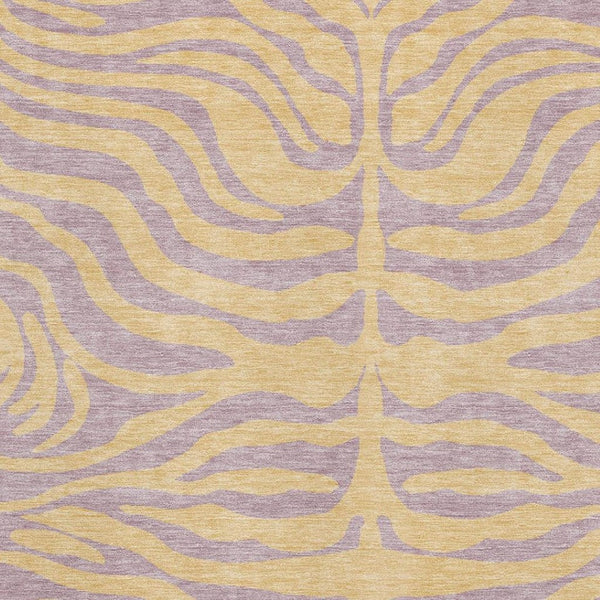 HomeRoots 10' X 14' Stylish Peach & Lavender Animal Print Area Rug - Washable, UV Protected & Stain Resistant! 681845