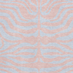 HomeRoots 8' X 10' Playful Pink & Sky Blue Animal Print Area Rug - Washable, UV-Protected, and Stain-Resistant! 681849