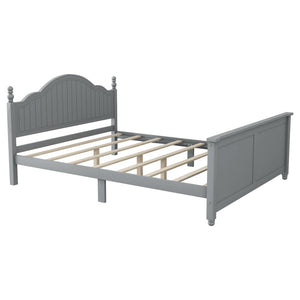 English Elm Twin Low Profile Kids Platform Bed Solid Pine Frame with Guardrails and Storage Grey W2593P411272