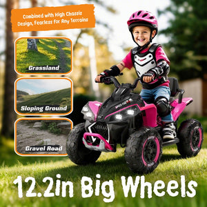 English Elm 24v Kids Electric Atv Xxxl Off-road Ride on with Parental Remote and Shock Absorbers W1578P352120