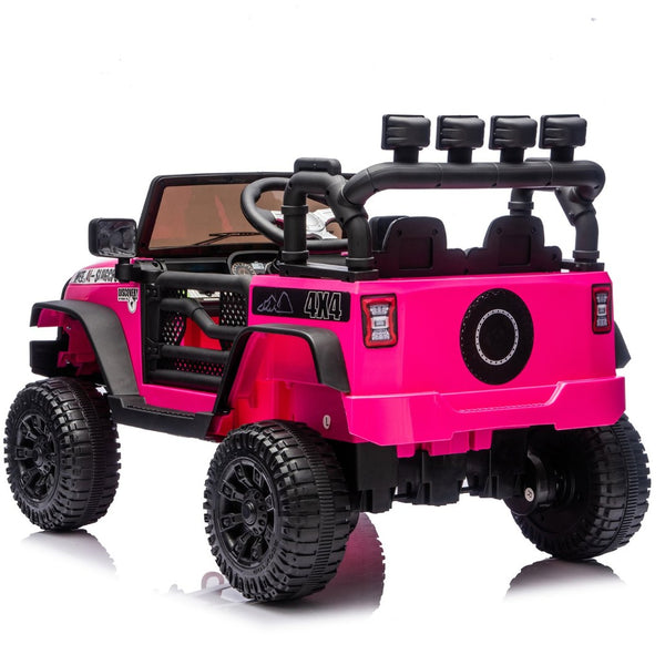 English Elm 24v Kids Electric Ride on Car with Parental Remote Dual Motor Four Wheel Suspension W1578P356392