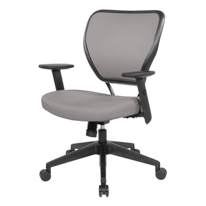 OSP Home Furnishings Silver Ion Antimicrobial Ergonomic Office Chair with Lumbar Support and Adjustable Arms Stratus 5500D-R103