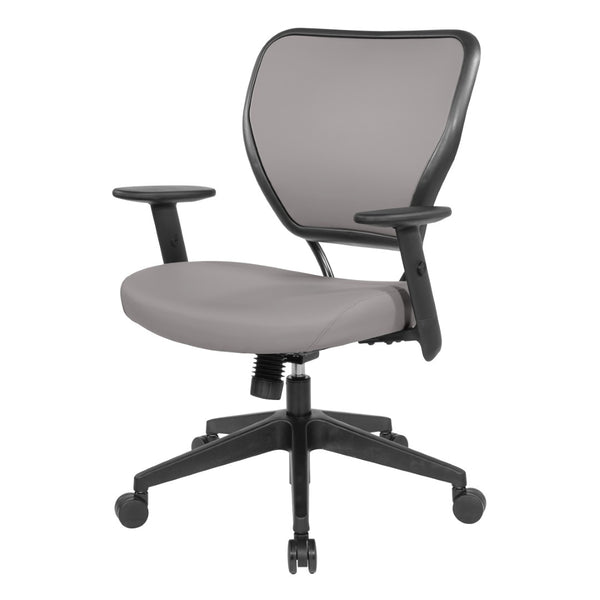OSP Home Furnishings Silver Ion Antimicrobial Ergonomic Office Chair with Lumbar Support and Adjustable Arms Stratus 5500D-R103