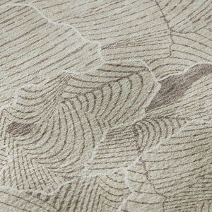 HomeRoots 8' Washable Round Rug in Beige, Taupe & Ivory - UV Protected, Stain Resistant, Modern Abstract Design 682178