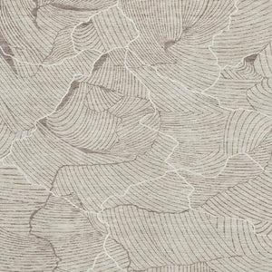 HomeRoots 8' X 10' Beige Taupe Ivory Abstract Washable Area Rug - Durable, UV Protected for Modern Spaces! 682179