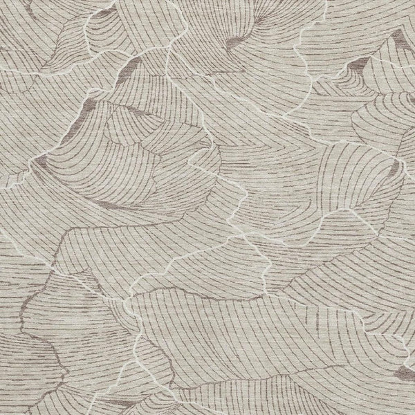 HomeRoots 10' X 14' Abstract Beige Taupe Ivory Washable Area Rug - UV Protected, Durable, Easy-Care Design 682181