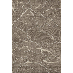 HomeRoots 10' Washable Abstract Area Rug in Brown, Beige & Ivory - UV Protected, Durable & Stylish Design 682193