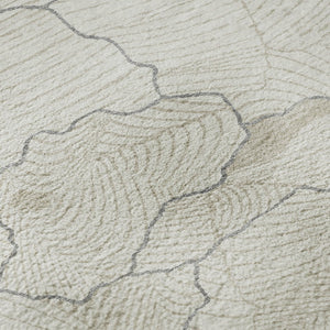 HomeRoots 5' X 8' Abstract Washable Area Rug in Ivory, Taupe & Gray – UV Protected, Durable & Stylish Design 682219