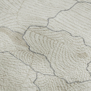 HomeRoots 5' X 8' Abstract Washable Area Rug in Ivory, Taupe & Gray – UV Protected, Durable & Stylish Design 682219