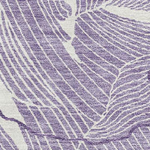 HomeRoots 8' X 10' Contemporary Purple and Ivory Abstract Area Rug - Washable, UV Protected, Pet Friendly! 682245