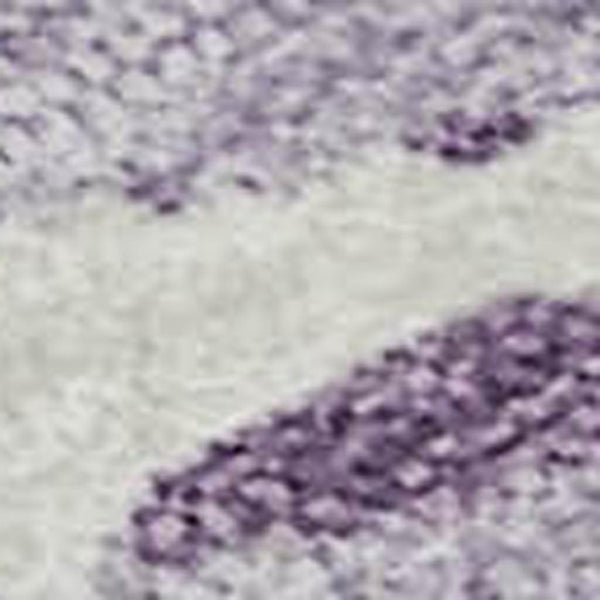 HomeRoots 9' X 12' Stylish Lavender & Ivory Abstract Geometric Washable Area Rug with UV Protection & Comfort 682294