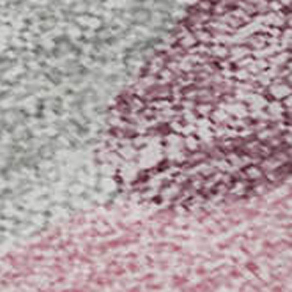 HomeRoots 5' X 8' Blush Ivory Gray Abstract Area Rug - Washable, UV-Protected, Stylish & Stain-Resistant Design! 682333